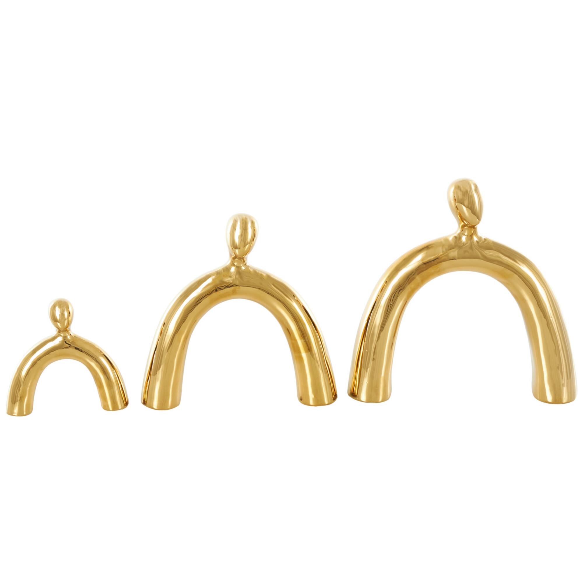 Abstract Arched Family Ceramic Sculpture Set